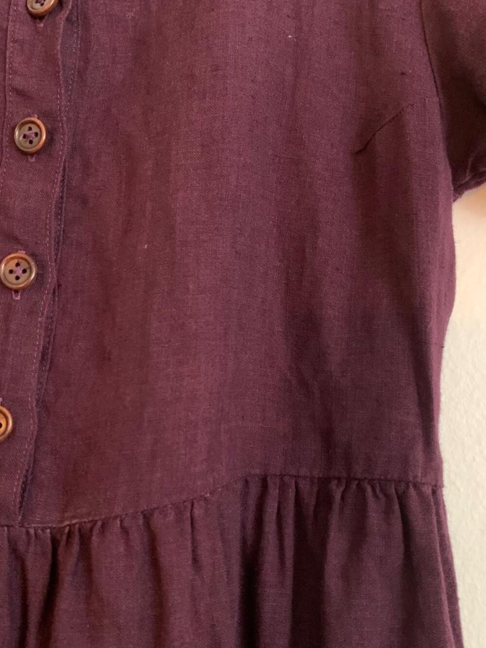 Pyne & Smith No. 22 Cassis Collared Linen Dress - Picture 4 of 8